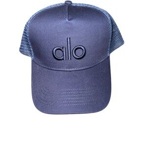 ALO Yoga Navy Blue Mesh Trucker Hat